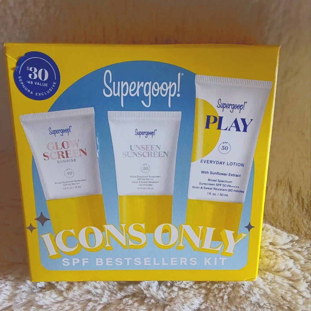 🌺 NIB Supergoop! Icons Only SPF Bestsellers Kit